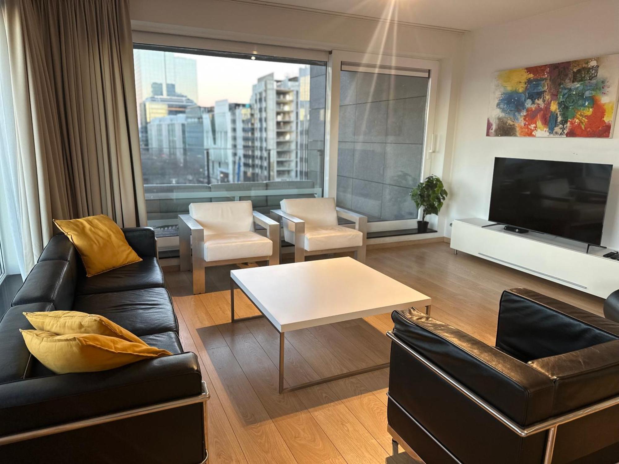 Apartment With Balcony In Brussels Center Bagian luar foto
